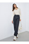 Solid Mid Rise Wide Leg Jeans
