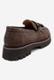 Poen Brown Nubuck Genuine Leather Tasseled Women's Loafer Shoes - 5