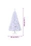 Artificial Christmas Tree with Thick Branches White 120 cm PVC - 3