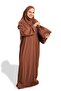 Coffee Two Piece Prayer Dress Viscose Plain 2504_14 - 3