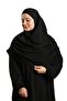 Black Two Piece Prayer Dress Woven Self Patterned 2502_01 - 5