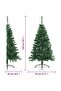Artificial Half Christmas Tree with Stand Green 150 cm PVC - 3