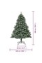 Artificial Christmas Tree with Stand 180 cm PVC - 3