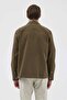 Khaki Pocketed Comfort Fit Men's Shirt Jacket - 8