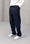 Wilder Soft Modal Fabric Comfortable Fit Pleated Men's Trousers - Navy Blue - 5