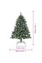 Artificial Christmas Tree with Stand 150 cm PVC - 3