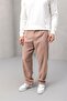 Wilder Soft Modal Fabric Comfortable Fit Pleated Men's Trousers - Beige - 6