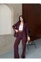 Blazer Jacket Wide-Leg Pants Set - 5