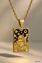 The Reader Tarot Necklace |   Gold Color Stainless Steel Necklace