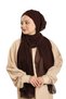 Brown Practical Ready-To-Wear Bonnet Shawl Chiffon Draped 2507_14 - 2