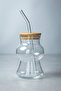 Borosilicate Glass Cup with Bamboo Lid Kw-1066 - 3