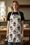 Unisex Kitchen Apron Chef Apron New Year Christmas Santa Claus - 7
