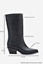 Juana Black Skin Genuine Leather Pointed Toe Women's Boots - 6
