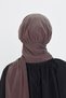Mink Practical Ready-To-Wear Hijab Bonnet Sandy Neck Collar with Snap Fasteners 2505_10 - 4