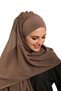 Mink Practical Ready-To-Wear Bonnet Shawl Chiffon Plain 2506_10 - 4