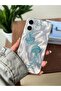 iPhone 16 Compatible Jellyfish Patterned Feathered Hologram Silicone Case - 2