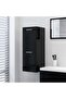Bathroom Cabinet Black 30x30x80 cm Engineered Wood