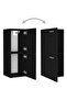 Bathroom Cabinet Black 30x30x80 cm Engineered Wood - 4