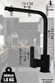 Matte Black Bathroom, Sink, Kitchen Faucets Faucet Fixture Robot Shower Accessory Sink Shower Set - 3