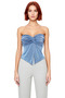 Women's Strapless Crop Knitted Blouse Buzzy Woven Polyester Summer Casual Distinguished Material Durable - 3