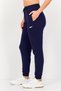 Women Sportswear Fit Outdoor Sweatpants, Navy - 4
