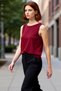 Women's Fitted Crew Neck Knitted Blouse Accessory Detailed Casual Stylish Look Zarifane Design