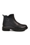 Black Genuine Leather Non-Slip Women's Boots with Fleece Inside 20913-1 Z - 2
