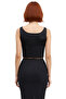 Stylish Linen Blend Crew Neck Suspender Blouse for Summer Casual Combos - 4