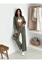 Women's Zippered Hooded Tracksuit Set - 6