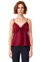 Women's Linen Look Bow Strap Blouse Comfortable Summer Casual Style Carefully Selected High Quality - 3