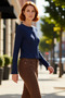 Women's Buttoned Fitted Stretchy Knitted Quality Stylish Comfortable Modern Elegant Casual