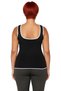 Women's Brown Square Neck Bodycon Slim Knitwear Blouse Thick Straps Ideal for Daily Wear - 4