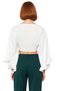 Women's V-Neck Spanish Sleeve Super Crop Woven Beachwear a Stylish and Spacious Summer Combination with a Blouse - 4
