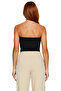 Strapless Side Zipper Crepe Knitted Blouse Modern Style Trend Design High Quality - 4