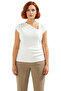 Asymmetric Collar 100% Cotton Knitted Blouse Modern Women's Stylish and Comfortable Choice Good Quality - 3