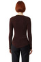 Women's Asymmetrical Neckline Glitter Long Sleeve Fitted Knitted Top Stylish for Nights Out Smart Basic Silhouette - 4
