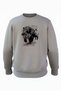 Hunting Hunter Boar Hunting Printed 3 İp Ş Fleece-Lined 100% Cotton Anthracite Sweatshirt