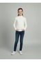 Girls and Boys 3-Pack Red White Pink Corded Fabric Half Turtleneck Long Sleeve Bodysuit Undershirts - 3