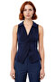 Women's Fitted Polo Neck Summer Knitted Blouse Modern Style Professional Look Comfortable Cut - 3