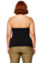 Women's Strapless Neckline Bodycone Silhouette Polyester Blend Daily Use Crepe Knitted Blouse - 4