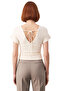 Women's V-Neck Sleeveless Gathered Bodycon Knitted Blouse Quality Stylish Comfortable Modern Elegant Casual - 4