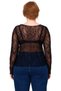 Women's Special Design Boat Neck Lace Knitted Blouse Quality Stylish Comfortable Modern Elegant Casual - 4