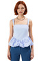 Summer Balloon Skirt Blouse Relaxed Fit Cotton Polyester Modern Style Comfortable Cut - 3