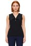Elegant V-Neck Sleeveless Blouse with a Pearl Touch of Elegance and Comfort Quality Stylish Comfortable Modern Elegant - 3