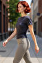 Summer Crop Crew Neck Fitted Viscose Blouse Casual Style Long Lasting Elegantane Design Premium Quality