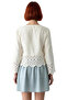 Women's V-Neck Low Arm Long Sleeve Woven Blouse Suitable for Daily Use Quality Stylish Comfortable Modern - 4