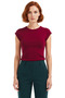 Women's Viscose Rib Fitted Blouse Daily Summer Comfortable Cut Special Design Distinguished Material - 3