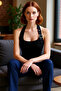 Summer Women's Crop Blouse Viscose Rib Fabric Halter Neck Stylish Look - 2