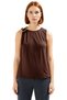 Women's Fitted Crew Neck Knitted Blouse Accessory Detailed Casual Stylish Look Zarifane Design - 3