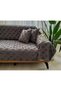 Flavia Pom-Pom Sofa Cover Anthracite 180*300 - 3